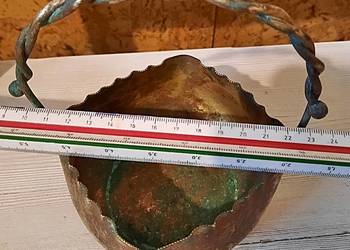 Koszyk mosiężny 14 cm x 13 cm