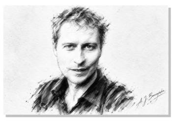 Rysunek Personalizowany Portret Artystyczny B&W z Twojego Zdjęcia A4 21x30