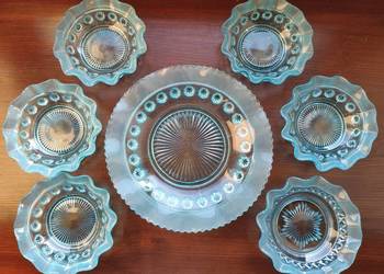 Davidson Zestaw patera i 6 talerzyków Blackberry Prunt ok 1930 r nr 7