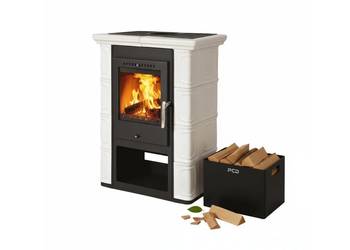 Piec piecyk kaflowy Thorma BORGHOLM Kość Słoniowa 7kw ECODESIGN