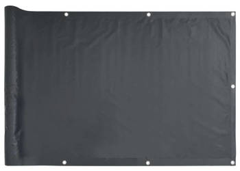 Parawan balkonowy antracytowy 90x500 cm tkanina Oxford WM-134870