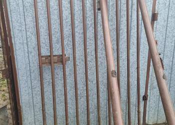 Furtka metalowa z demontażu + słupki