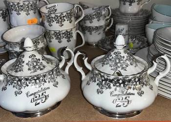 Cukiernica. Royal Albert. Silver Anniversary. Srebrne wesele. 1962- 1970