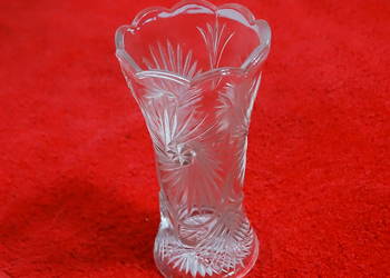 SYGNOWANY Kryształowy Wazon Vintage – Made in Germany – Szlif Gwiazda