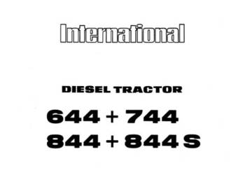 CASE IH XL 644 744 844S INSTRUKCJA OBSŁUGI