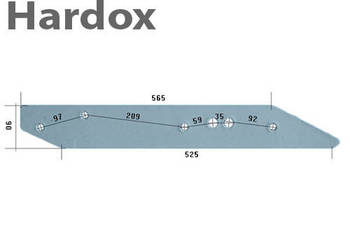 Płoza HARDOX 51206/L części do pługa FROST