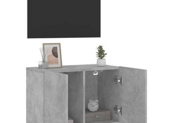 Ścienna szafka TV szarość betonu 60x30x41 cm WM-836944