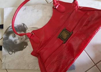 Torebka na ramię shopper do ręki modna czerwona pojemna kies