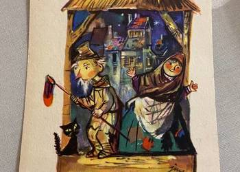 Pocztówka Wesołych Świąt Jan Marcin Szancer kartka