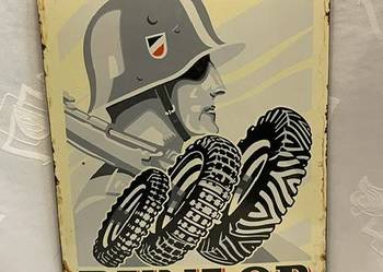 Niemiecki Szyld Emaliowany Dunlop – Opony Terenowe