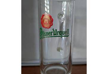szklanka kufel do piwa  Pilsner Urquell prosty z uchem 0,3 l