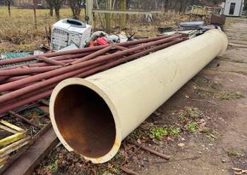 Rura stalowa fi700x5mm z kołnierzami L=6m