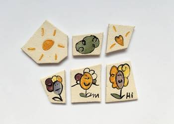 magnesy na lodówkę - komplet 6 sztuk - (zestaw nr 8)