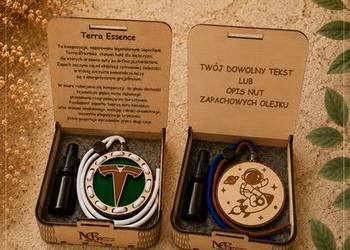 Elegancki Zapach do Samochodu z Drewna - Wielorazowy