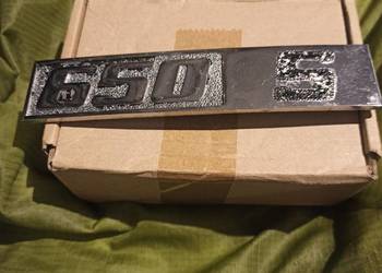 Oryginalny emblemat Fiat 126p 650 S metalowy, niklowany, na klapę silnika