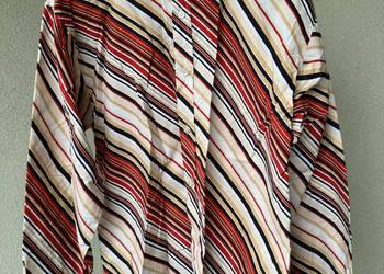 Koszula męska w ukośne paski rozmiar L