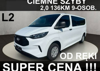 Ford Transit Custom Drzwi Lewe Full Led Ciemne Szyby L2 136KM Od ręki !! K…