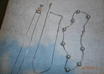 łańcuszki posrebrzane