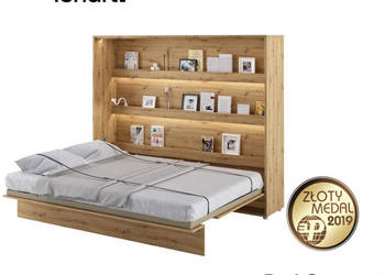 Półkotapczan Łóżko w Szafie BED CONCEPT 160x200 Dąb Artisan