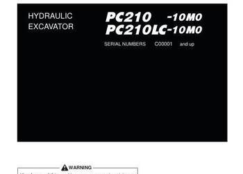 KOMATSU PC210LC-10 PC210-10MO PC210LC-10MO instrukcja DTR PL