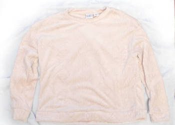 ciepła bluza damska, różowa bluza rozmiar L, pastelowa bluzka z misia L