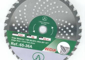Tarcza Tnąca WiDiA do Kosy Polmar 230mm 36 Zębów