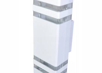 Lampa elewacyjna zewnętrzna kinkiet LED biała