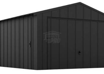 Garaż blaszany 4x5m brama uchylna drzwi blacha na rąbek dach GP636