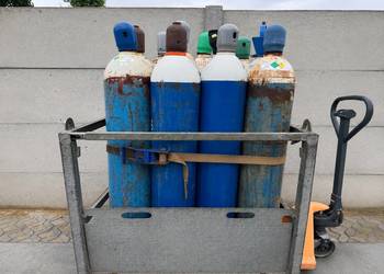 Paleta butla Kosz metalowy butle  Gazy Techniczne