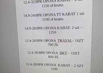 Opony nowe