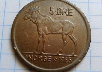 5 ORE 1965 ROK - NORWEGIA