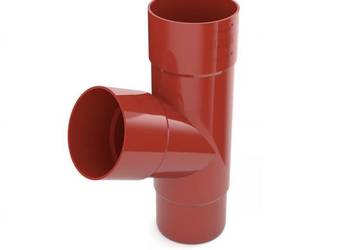 Bryza PVC Trójnik 90/90/90 mm czerwony