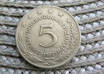 Jugosławia 5 Dinarów 1972r