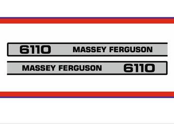 Naklejki Massey Ferguson 6110 Ciągnik Traktor nalepki Komplet