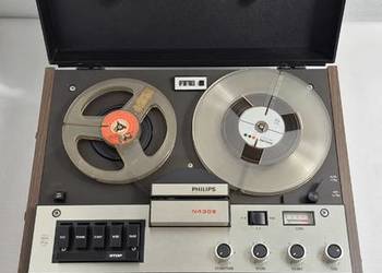 Klasyczny Magnetofon Szpulowy Philips N4308 + Instrukcja