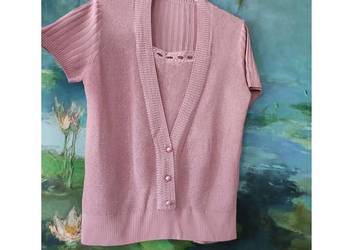 vintage sweter bluzka narzutka kardigan bolerko  kryształki