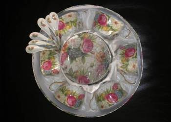 Nowy ozdobny serwis stołowy z porcelany