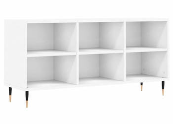 Szafka pod TV biała 1035x30x50 cm materiał drewnopochodny WM-826980