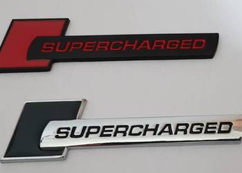 NOWY klejany znaczek SUPERCHARGED emblemat logo