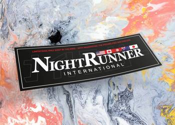 Naklejka K13 + NIGHTRUNNER 12 x 4 cm drift slap #9