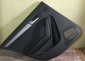 Boczek tapicerka drzwi Audi A4 B8 Lewy tył + głośnik instalacja
