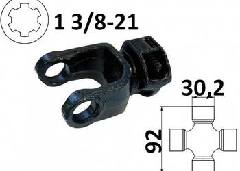 Widłak ciągnikowy 1 3/8-21, na krzyżak 30,2x92mm 56750