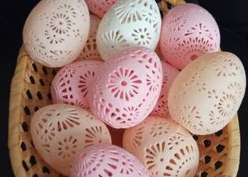 Jajka pisanki ażurowe dekoracje