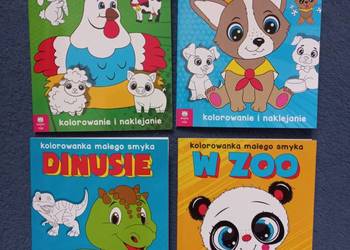 Kolorowanka Małego Smyka - Na Wsi, W Zoo, Psiaki i Dinusie -Komplet 4 szt.