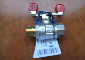 zawór kulowy woda i instalacje grzewcze nakrętno-wkrętny z motylkiem 1/2"