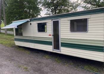 Domek holenderski angielski przyczepa kempingowa carawan stacjonarna