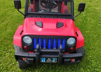 Potężny Jeep dla dzieci 4x4 | Dwuosobowy | Świeże baterie 10Ah! Zobacz