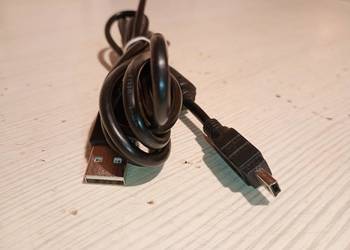 kabel przewód USB A - mini USB 160 cm czarny