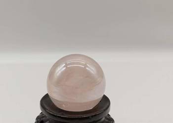 Kolekcjonerska mała kula Kwarc Aura różowa 26 mm Chiny