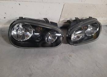 Lampy przód Golf 4 - czarne środki